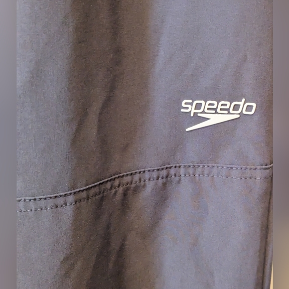 SPEEDO Man's Tech Warm Up gray  moisture wicking drawstrings waist Pants size M - Picture 6 of 9